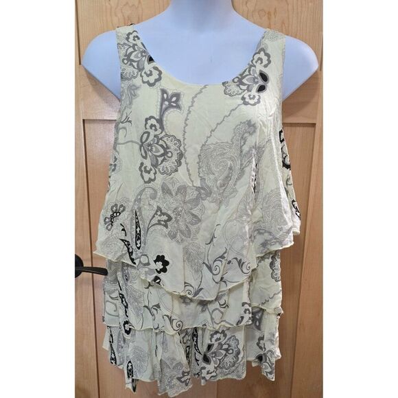 Sleeveless Floral Ruffle Tiered NWT Made In Italy lagenlook tiers fairycore - Picture 6 of 7